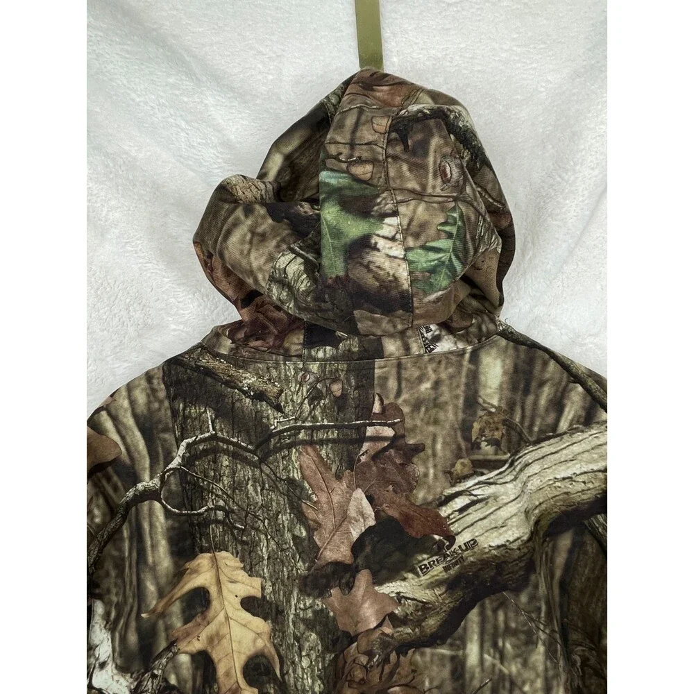 Mossy Oak Break-Up Infinity Camo Jacket Mens XL W/Hood Full Zip Hunting - Picture 7 of 15